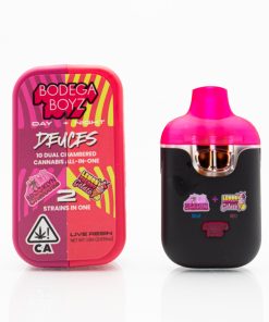 BODEGA BOYZ – DISPOSABLE RECHARGEABLE VAPE CART – DUAL CHAMBERED LIVE RESIN CART – OPEN BOX – 1G (1000MG)