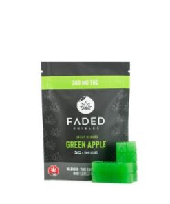 Faded Cannabis Co. Green Apple Jelly Blocks